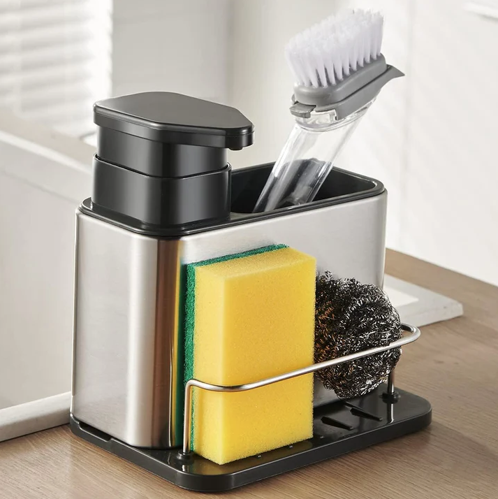 DISPENSADOR DE LAVA VAJILLA PARA PLATOS 3 EN 1