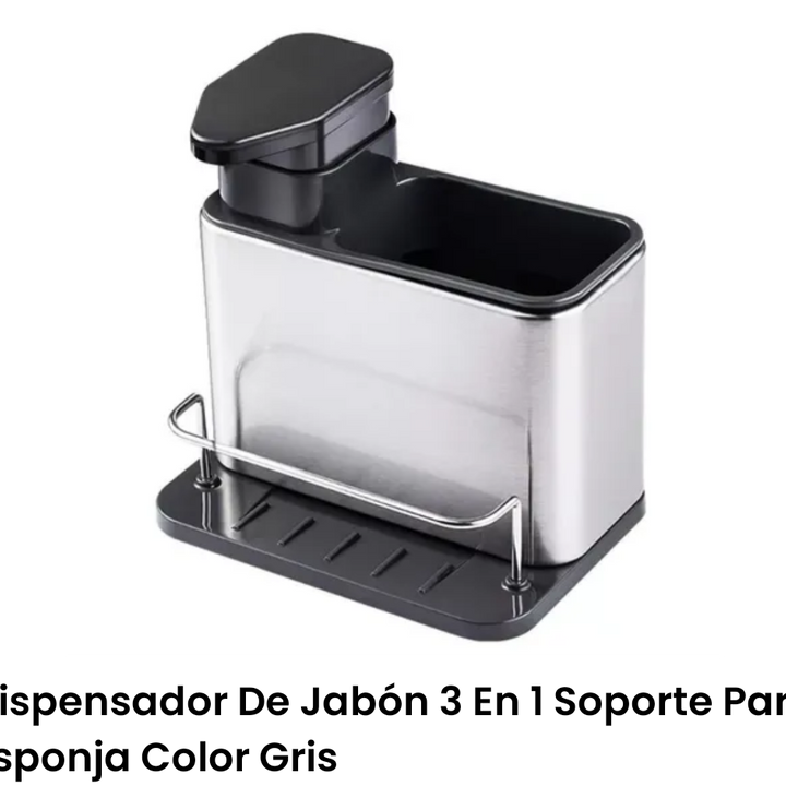 DISPENSADOR DE LAVA VAJILLA PARA PLATOS 3 EN 1